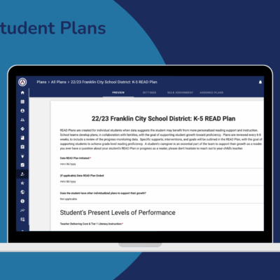 K-5 READ Student Plan
